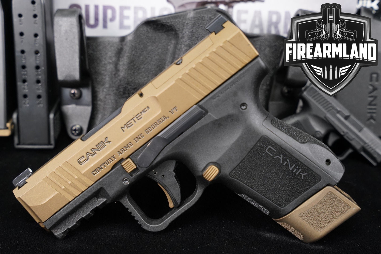 Canik METE MC9 9mm Luger Two-Tone FDE in Very Good Condition Thumbnail