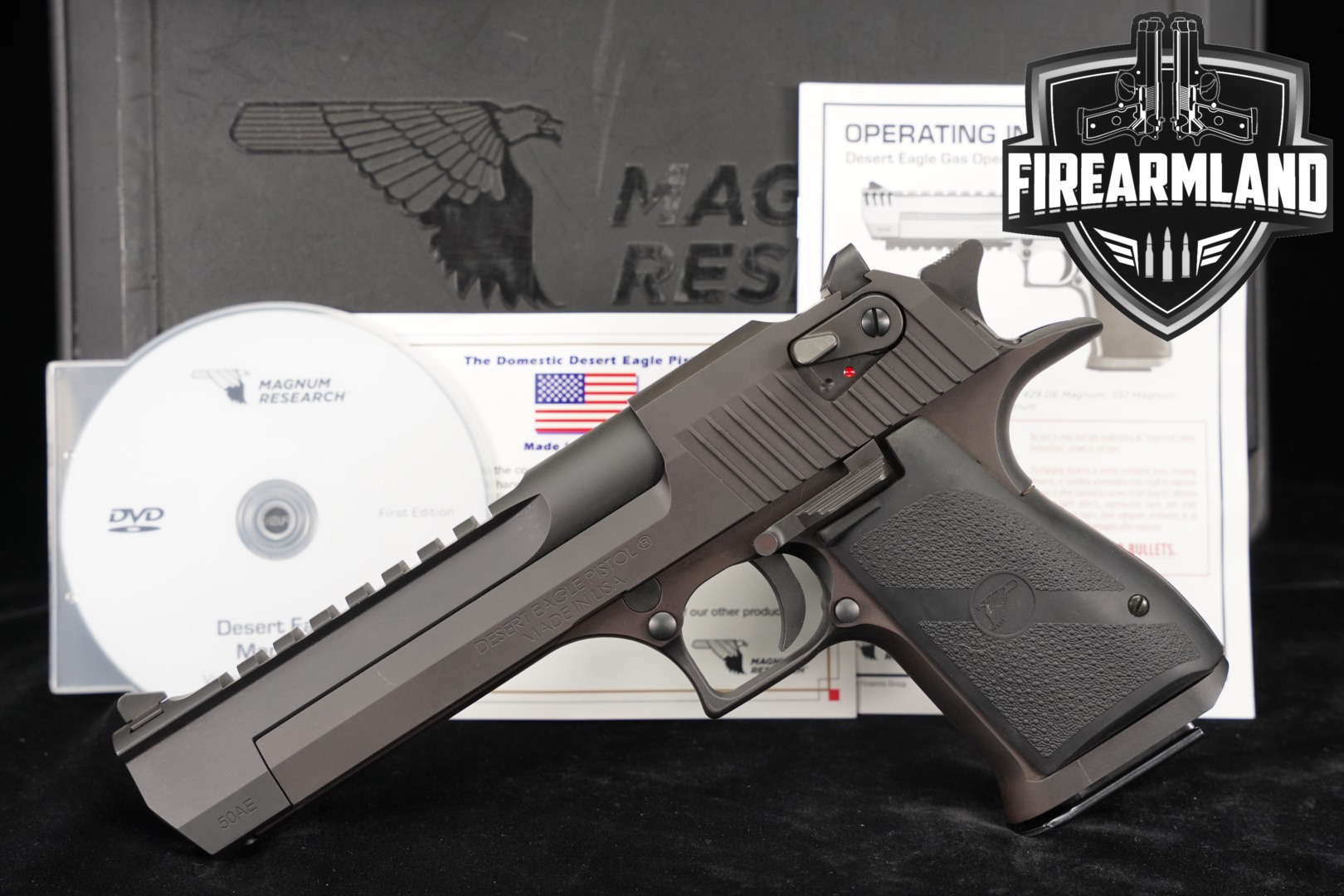 Magnum Research Desert Eagle Mark XIX .50 AE Black in Very Good Condition Thumbnail
