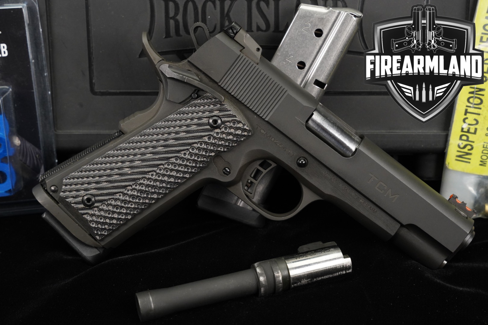 Rock Island Armory (RIA) TCM Rock Ultra FS Combo .22 TCM and 9mm Luger Grey in Very Good Condition Thumbnail