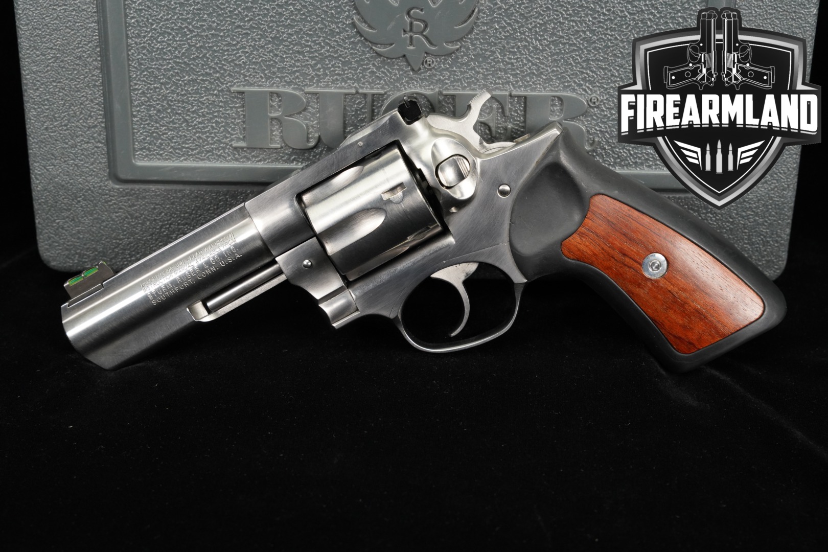 2009 Ruger GP100 357 Magnum 4" Satin Stainless GP-100 +ORIG CASE-img-0