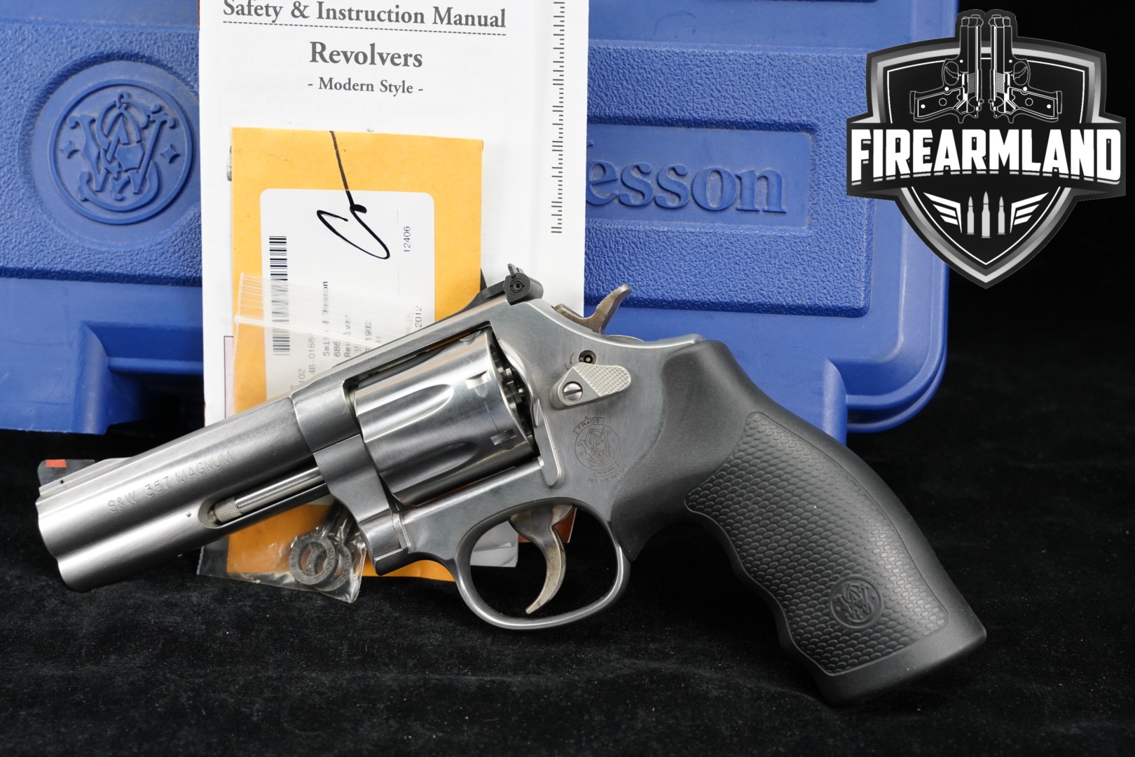 Smith & Wesson (S&W) Model 686-6 .357 Mag. Satin Stainless in Very Good Condition Thumbnail