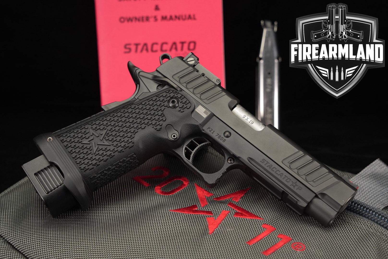 Staccato (STI) P Optic Ready (DPO) 9mm Luger Black in Very Good Condition Thumbnail