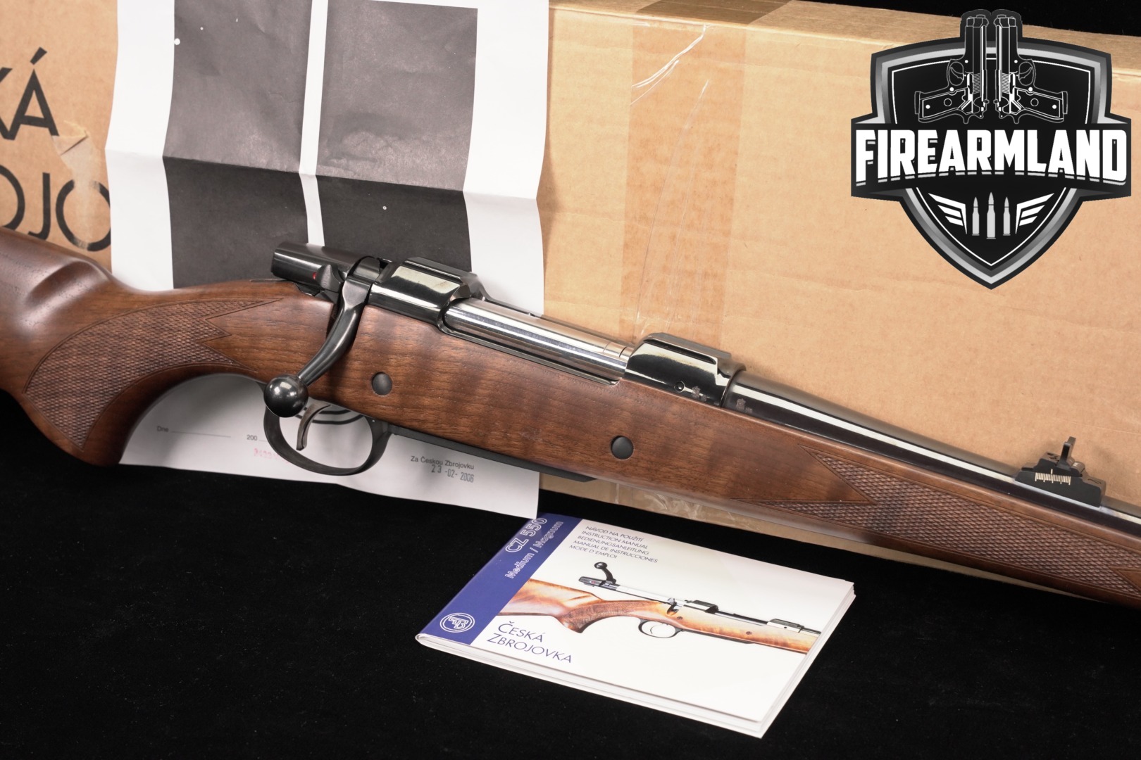 CZ CZ 550 Medium Lux 7mm Rem. Mag. Blued & Walnut in Like-New Condition Thumbnail