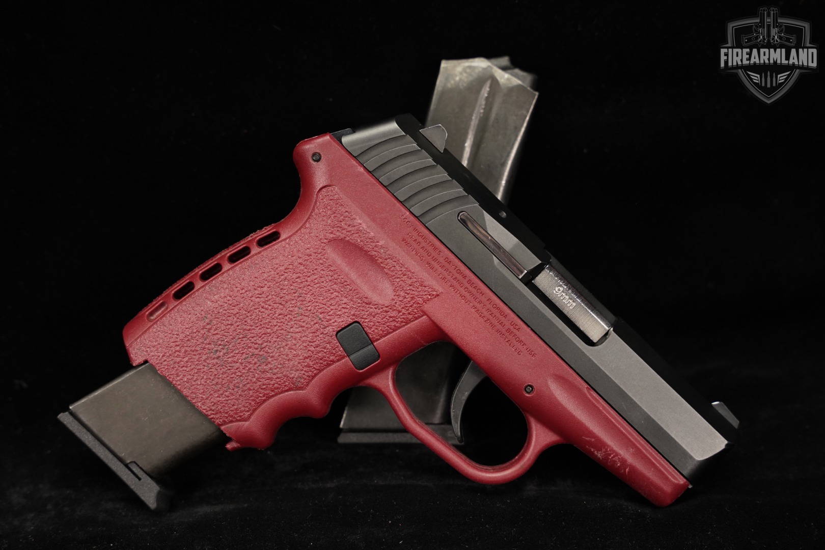 SCCY Industries CPX-2 2nd Gen 9mm 3.1" Stainless & Red CPX2 +TWO MAGS-img-2