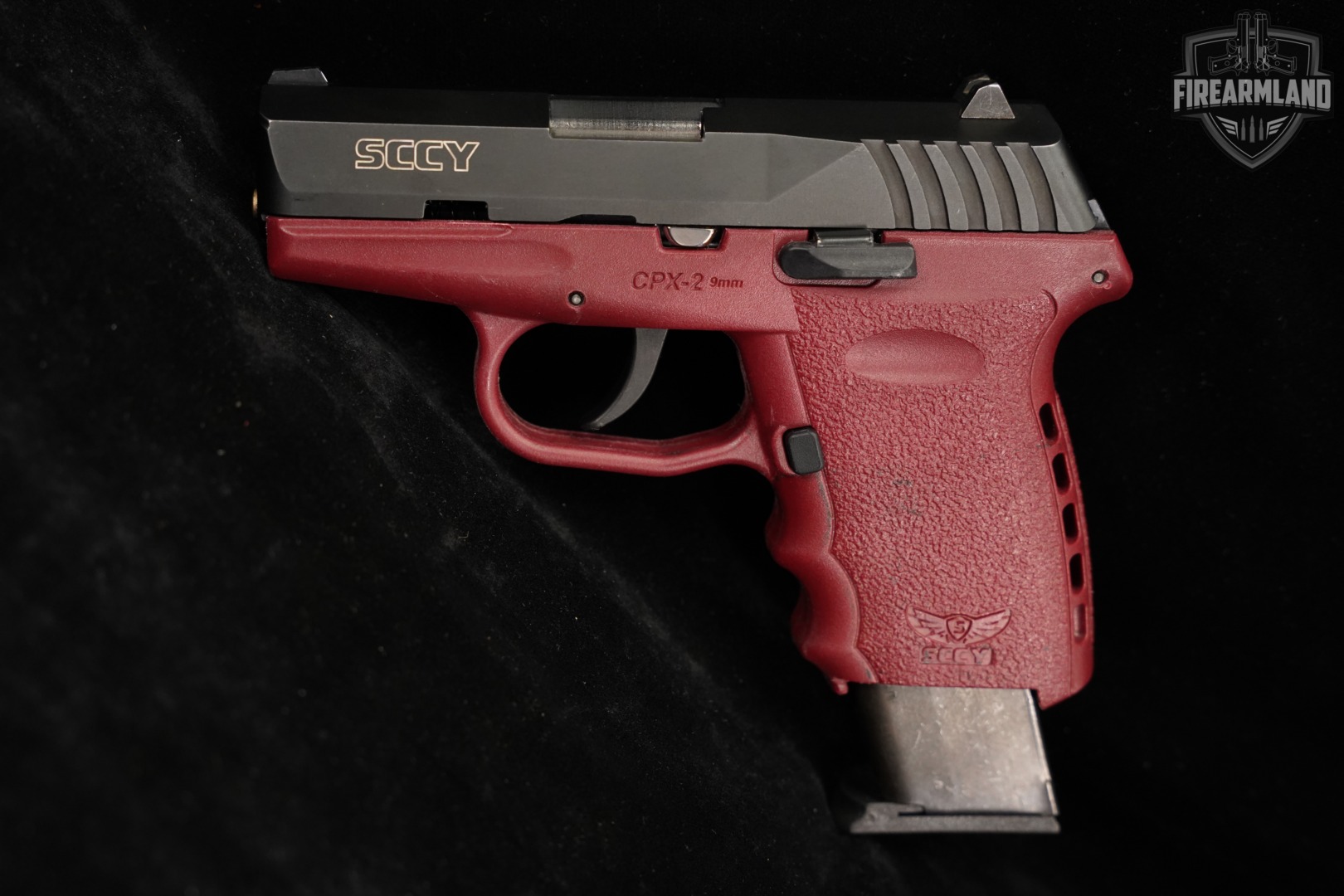 SCCY Industries CPX-2 2nd Gen 9mm 3.1" Stainless & Red CPX2 +TWO MAGS-img-3