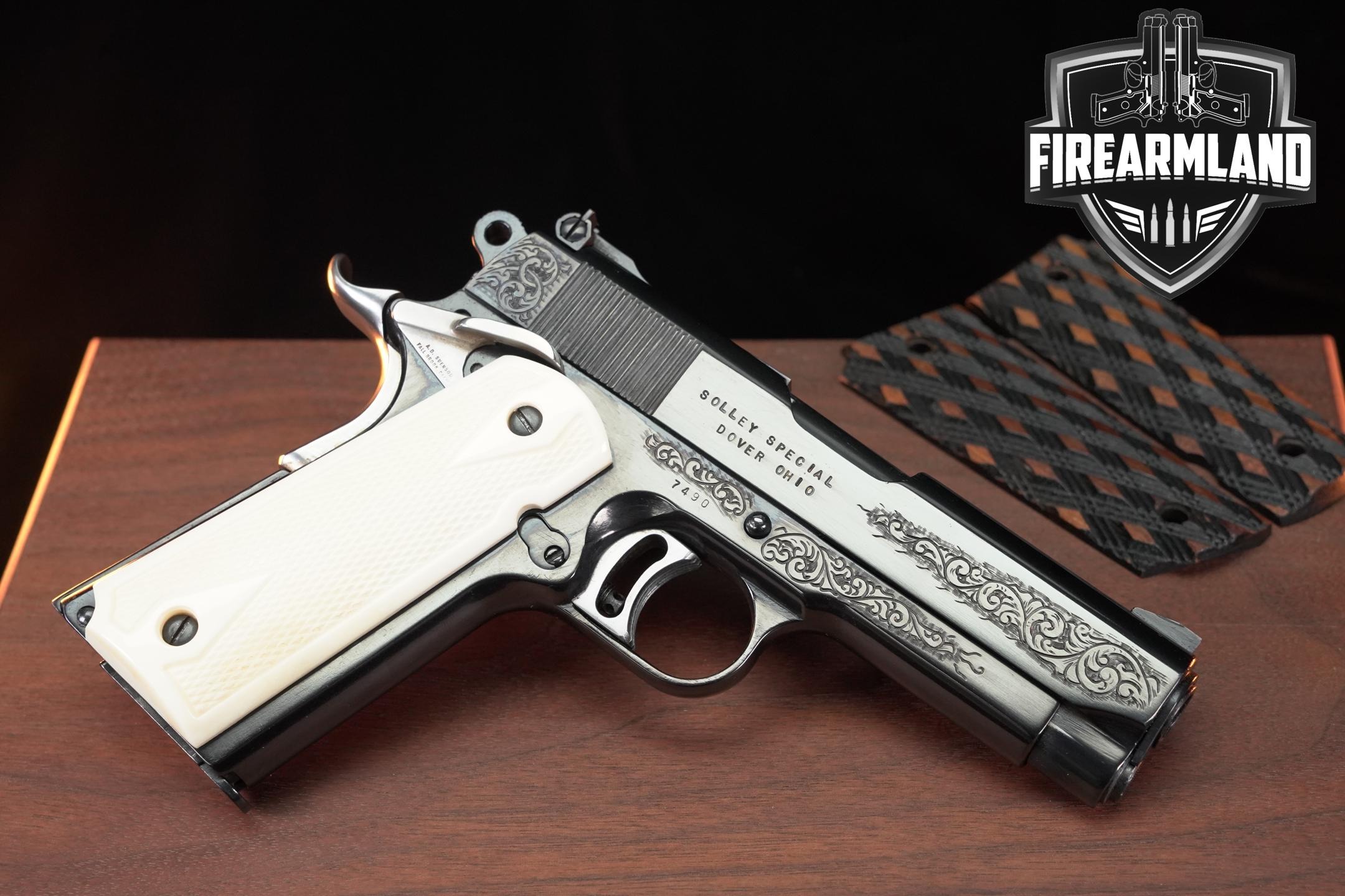 Ithaca M1911A1 Solley Special – Dover Ohio .45 ACP Blued in Good Condition Thumbnail