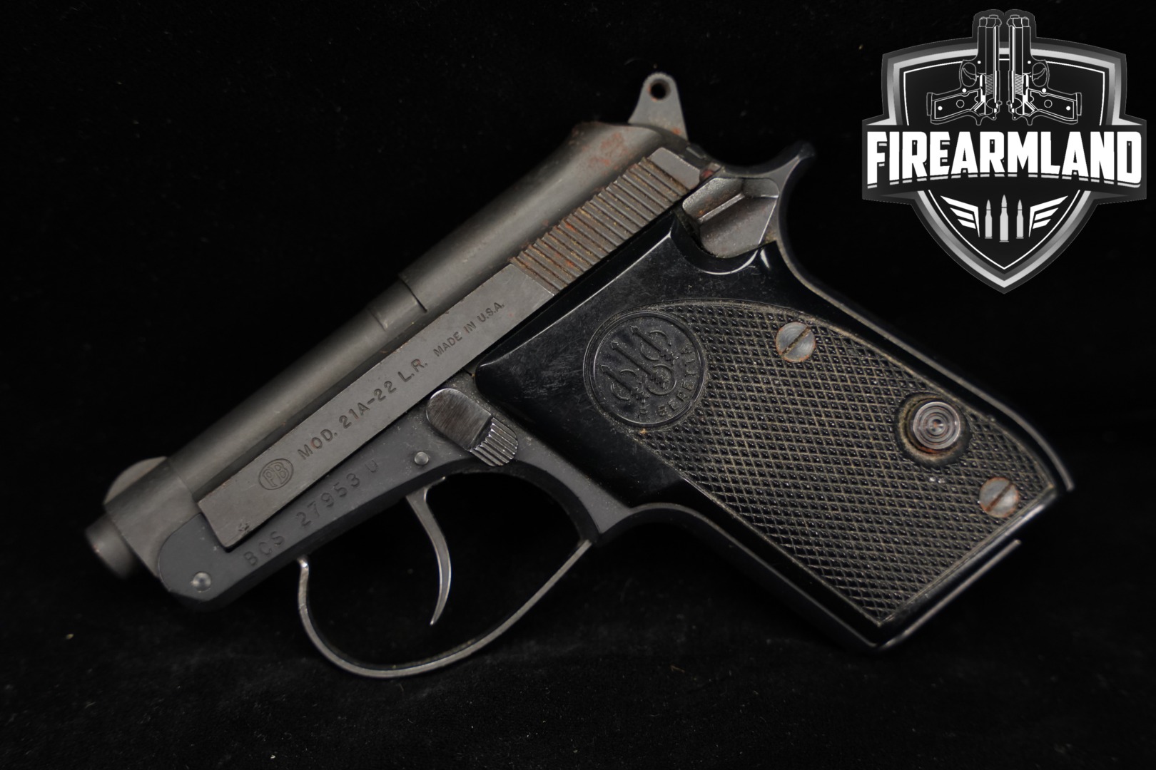 Beretta Mod. 21A Bobcat .22 LR Black in Fair Condition Thumbnail