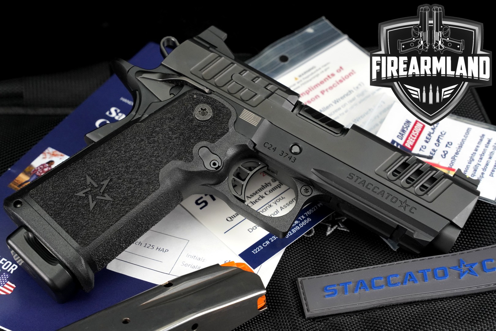 Staccato (STI) C V3 9mm Luger Black DLC in Excellent Condition Thumbnail