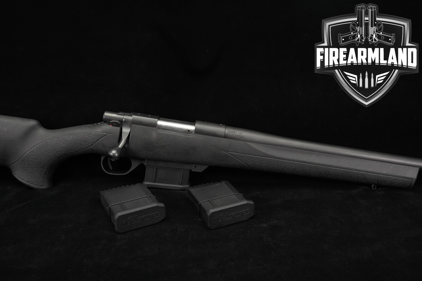 Howa Model 1500 Mini Action, Hogue OverMolded .223 Rem. Black in Very Good Condition Thumbnail