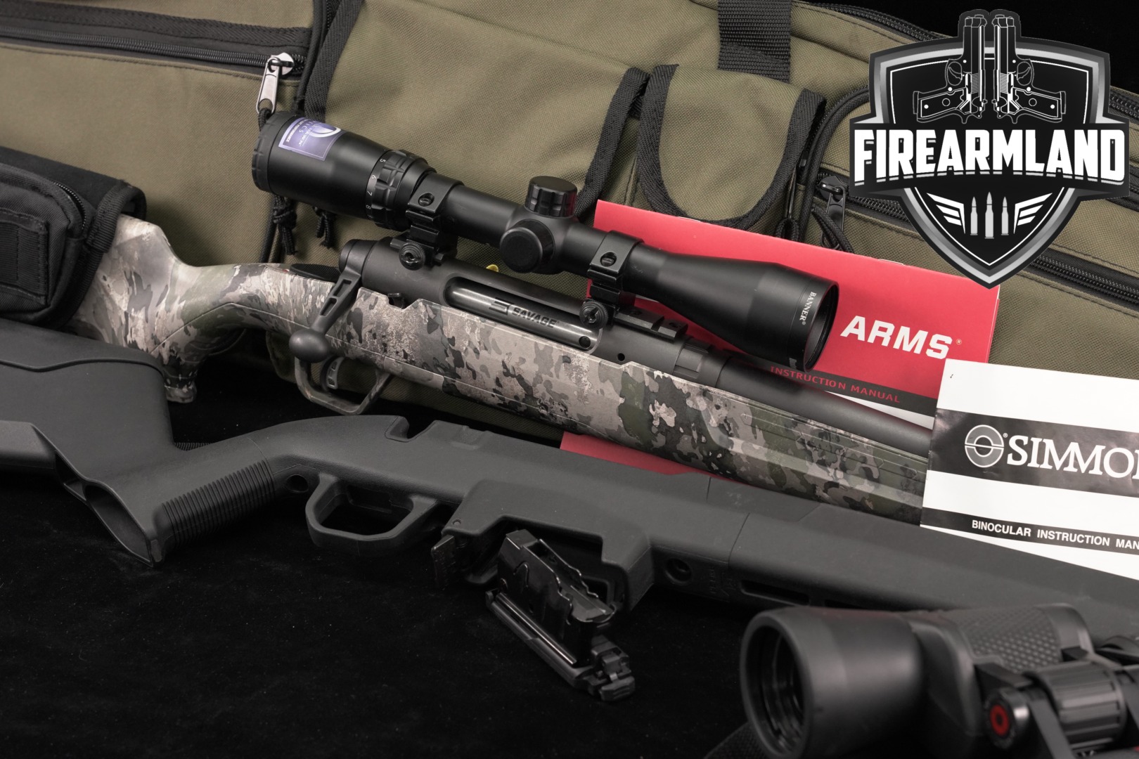 Savage Arms Axis II XP 350 Legend 18 Black & Camo +BUSHNELL SCOPE, CASE-img-0