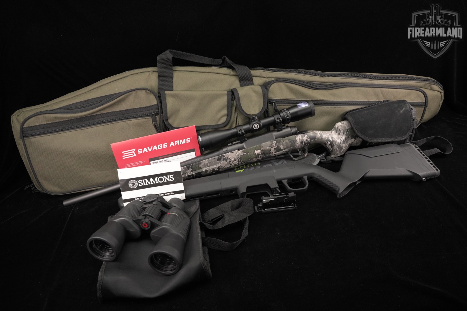 Savage Arms Axis II XP 350 Legend 18 Black & Camo +BUSHNELL SCOPE, CASE-img-2