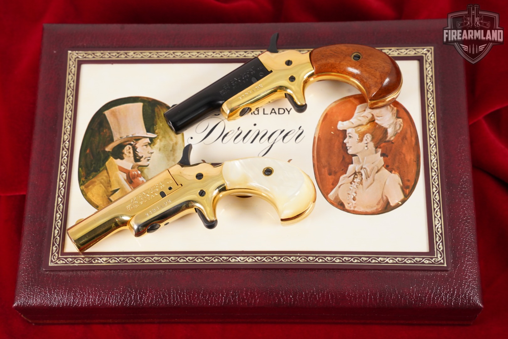 MATCHED PAIR! Colt No 4 Derringer Lord & Lady 22 Short 2.5" +ORIG CASE-img-2