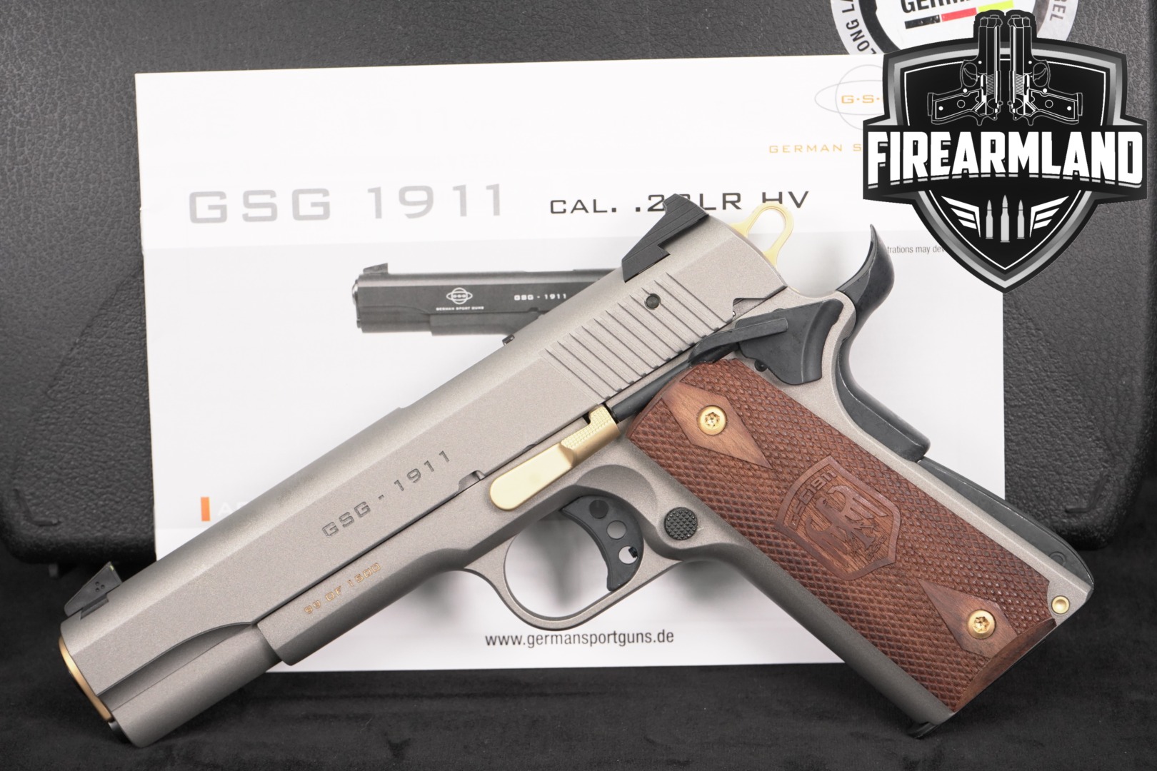 2012 German Sport Guns (GSG) GSG-1911 .22 LR Grey in Very Good Condition Thumbnail