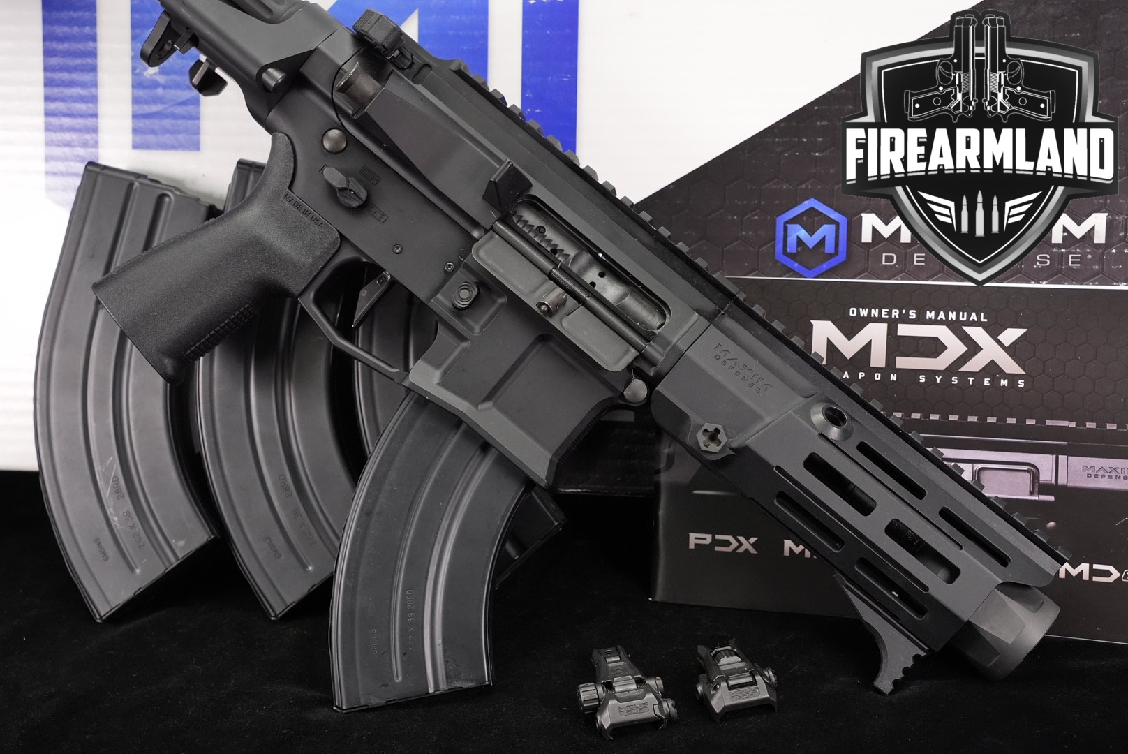 Maxim Defense PDX 7.62x39 AR-15 AR15 5.5" GEISSELE TRIGGER +4 MAGS-img-0