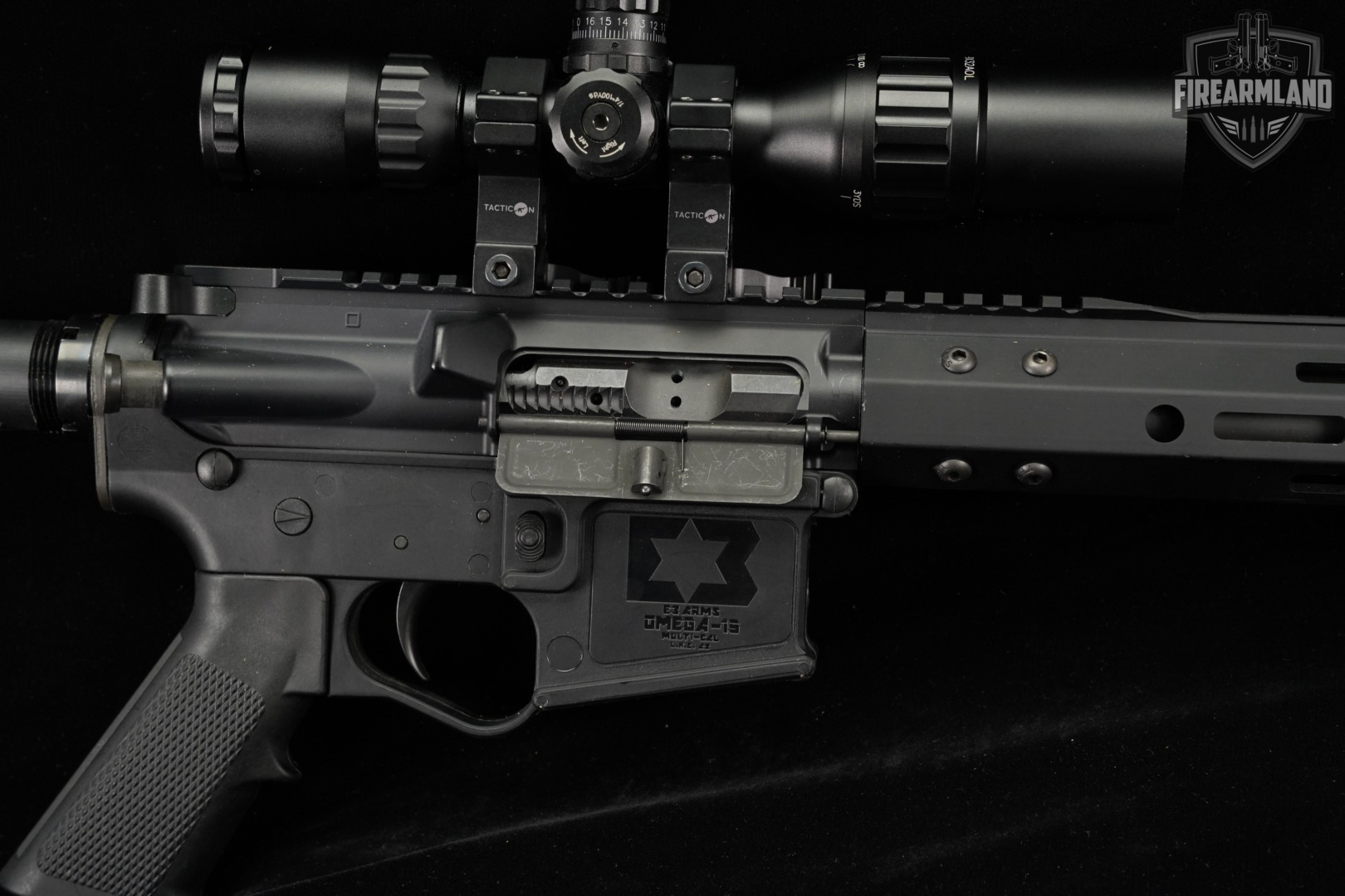 E-3 Arms Omega-15 50 Beowulf AR15 AR OMEGA15 E3 +TA SCOPE-img-4