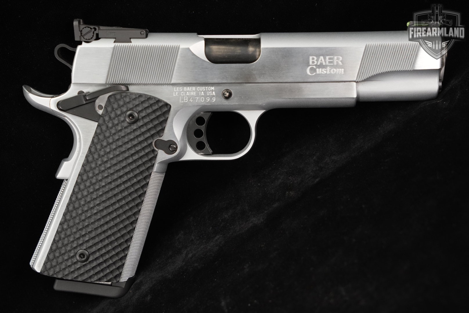 Les Baer Custom HEMI 572 45 ACP 1911 5" Hard Chrome +2 MAGS & ORIG BOX-img-3