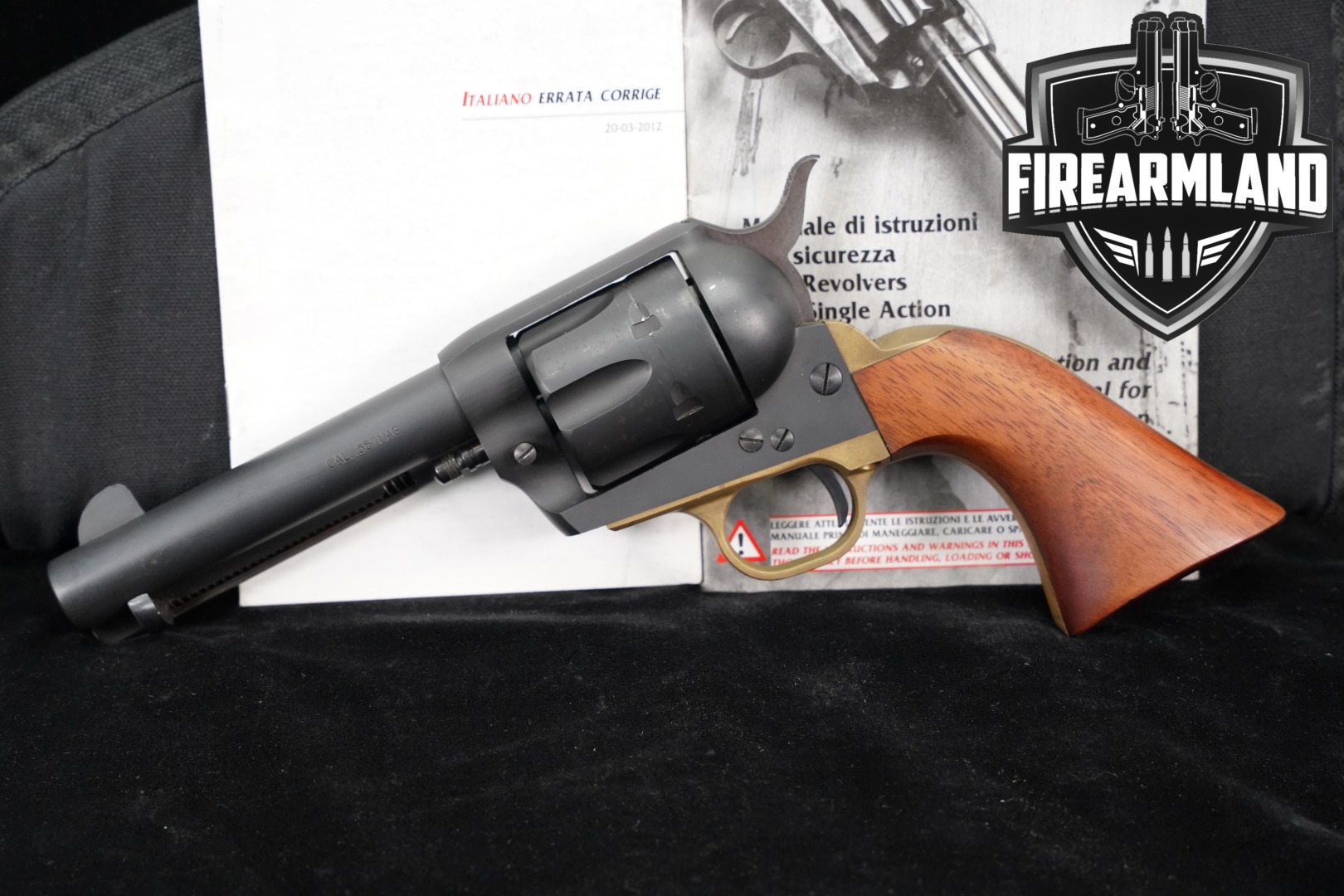 2012 F.lli Pietta 1873 Single Action Cabela's - Sidney - NEBR. marked .357 Mag. Black in Good Condition Thumbnail