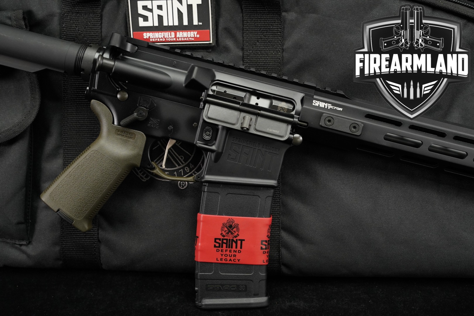 Springfield Armory SAINT Victor 5.56mm NATO OD Green in Excellent Condition Thumbnail