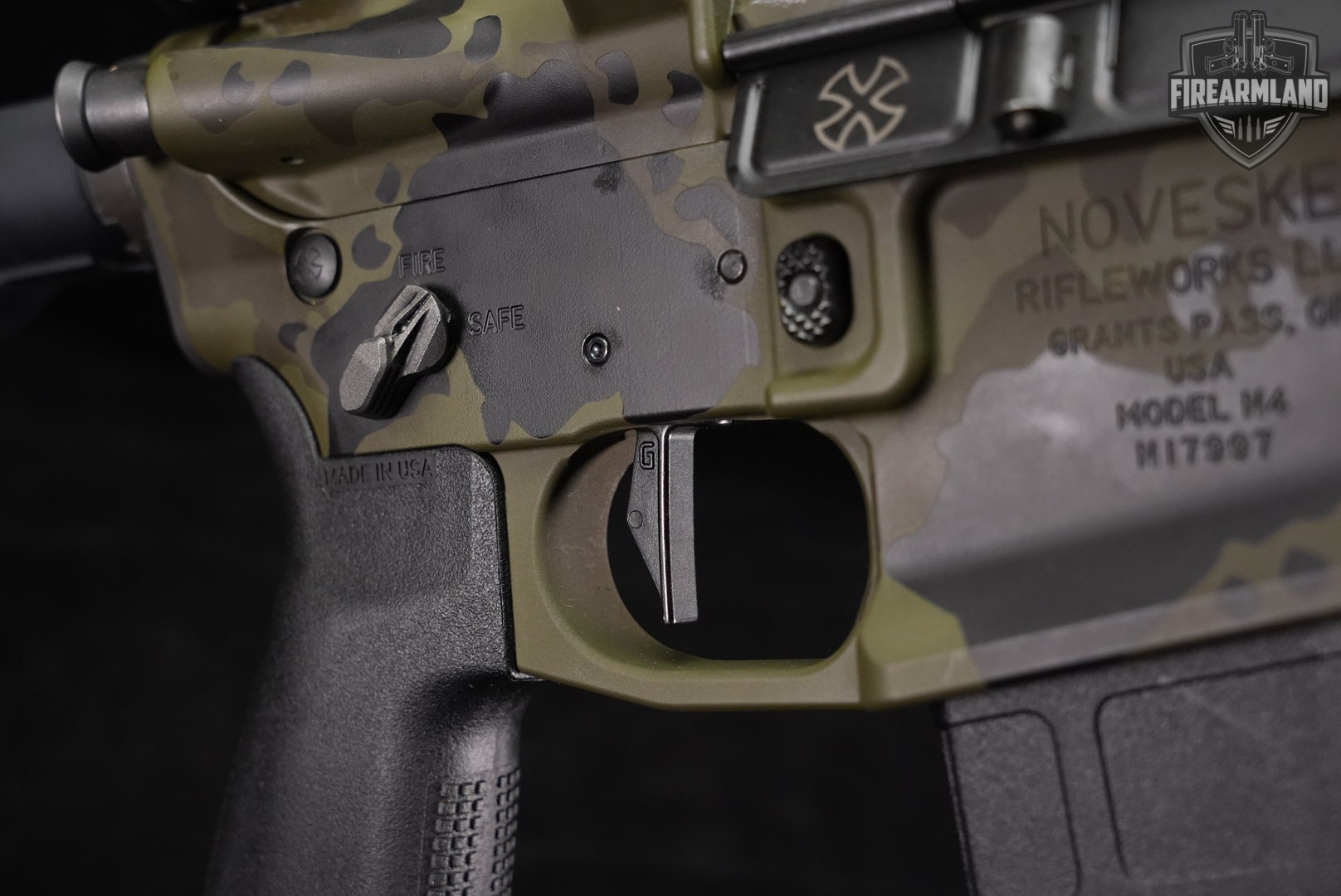 SBR Noveske Rifleworks Model N4 5.56 NATO AR-15 AR15 13.7" Green/Gray Camo-img-21