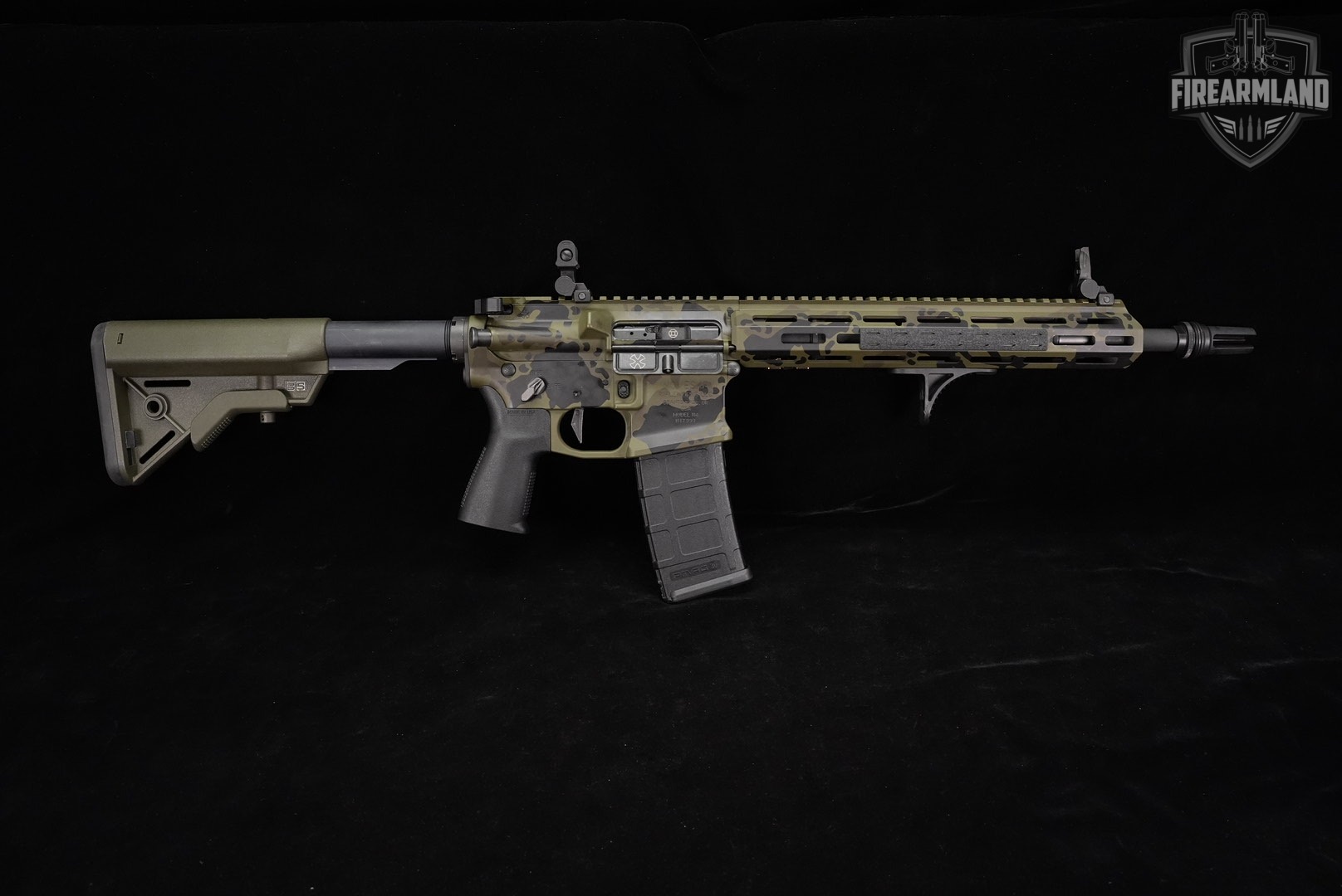 SBR Noveske Rifleworks Model N4 5.56 NATO AR-15 AR15 13.7" Green/Gray Camo-img-3