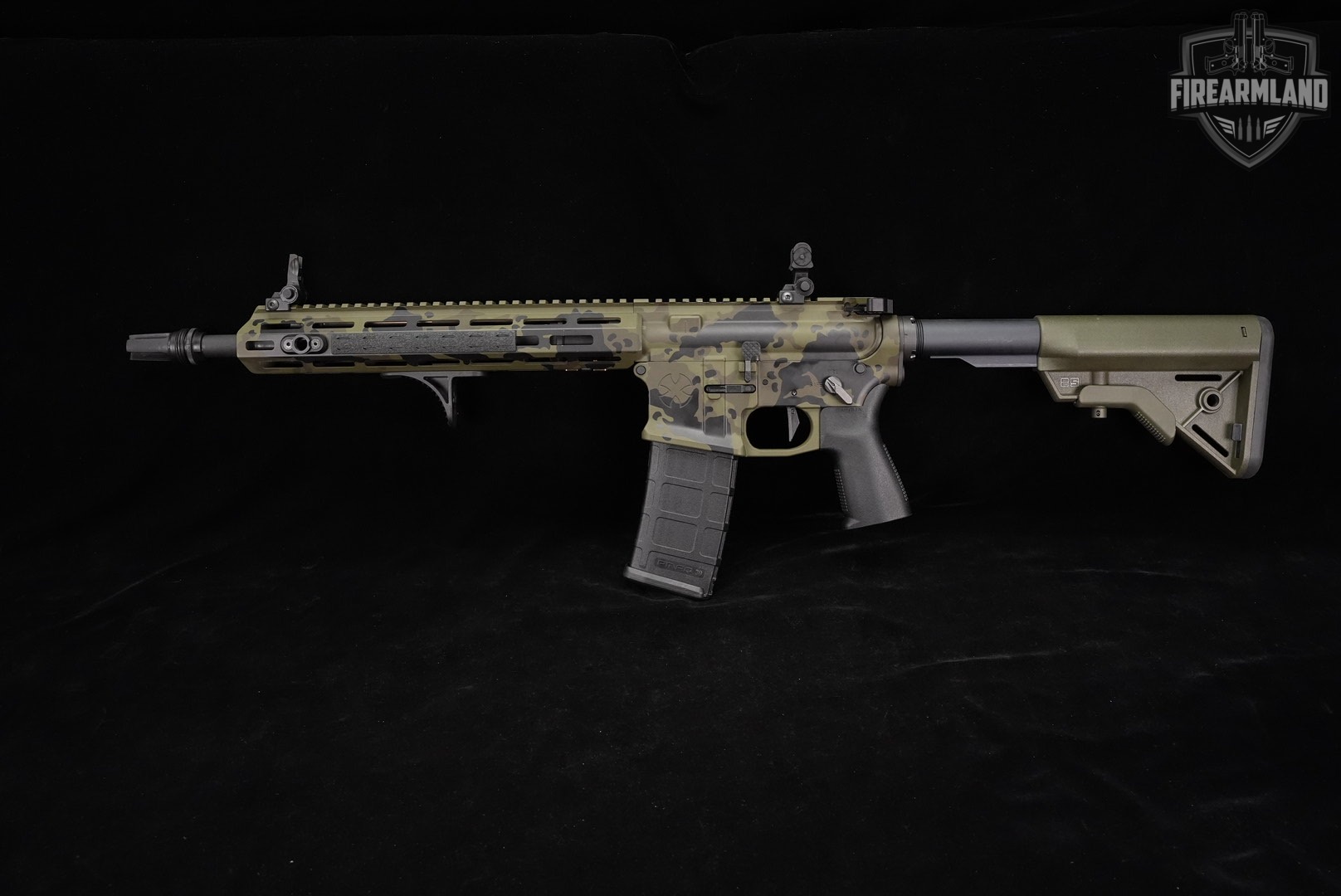 SBR Noveske Rifleworks Model N4 5.56 NATO AR-15 AR15 13.7" Green/Gray Camo-img-7
