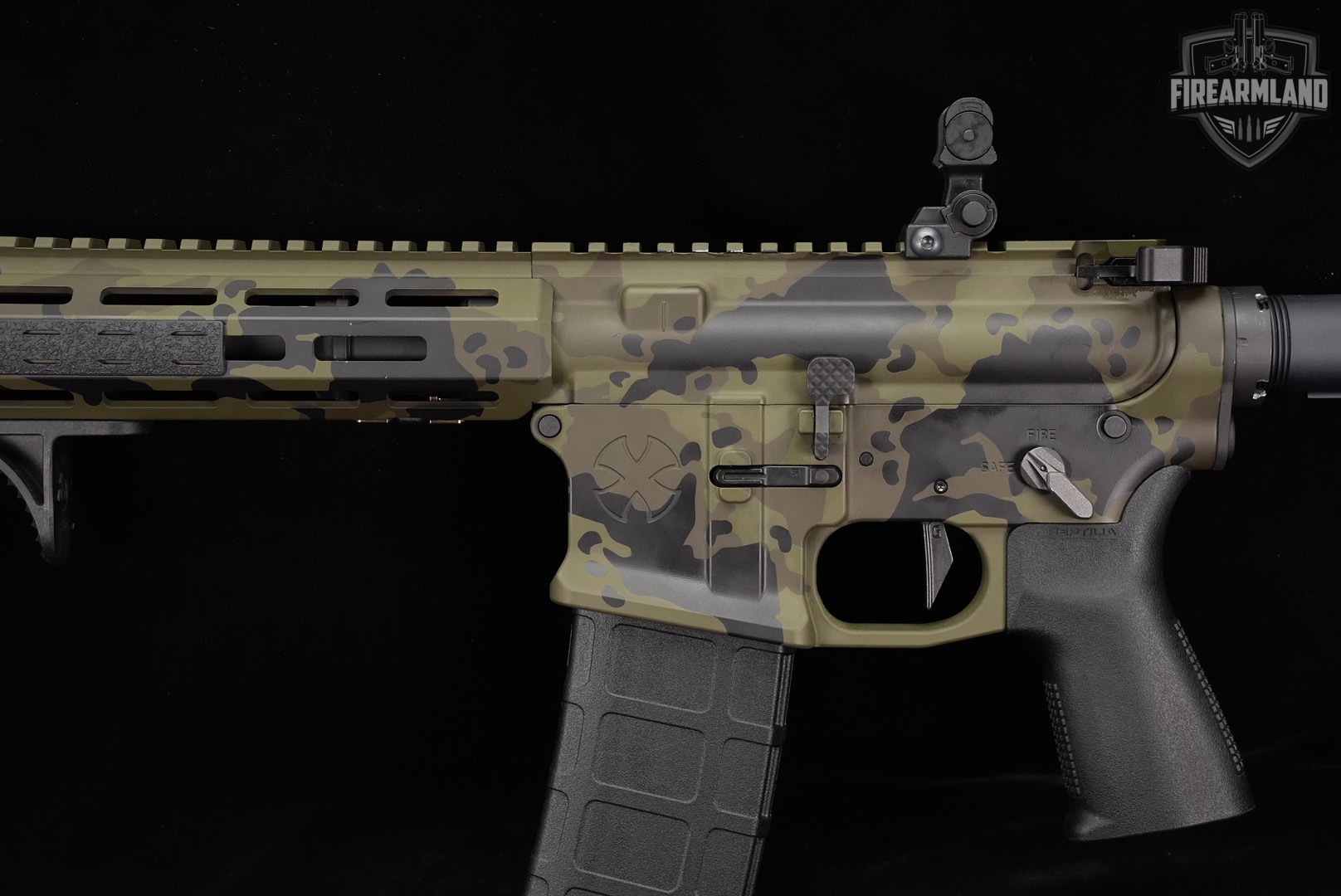SBR Noveske Rifleworks Model N4 5.56 NATO AR-15 AR15 13.7" Green/Gray Camo-img-9