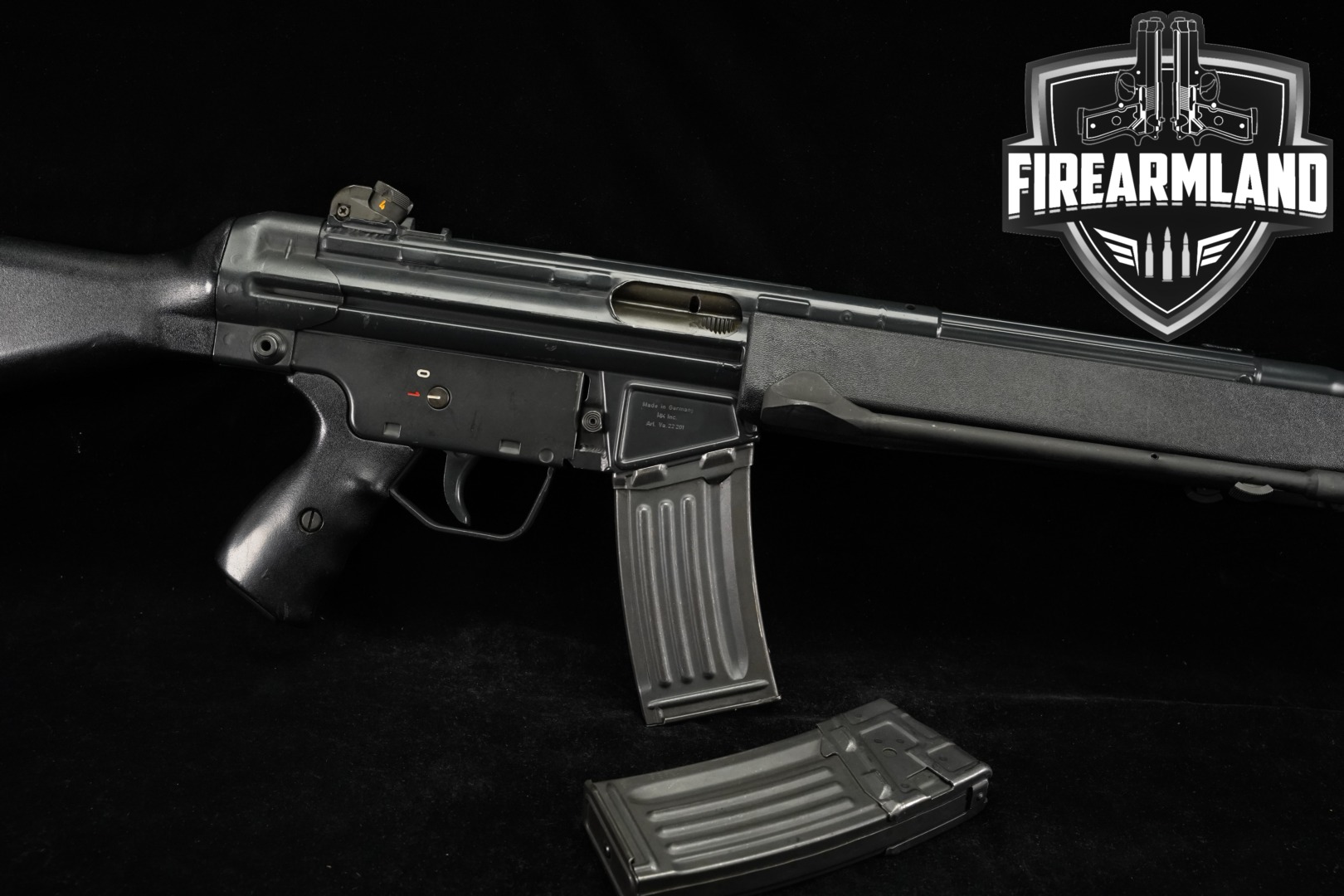 1981 Heckler & Koch (H&K, HK) HK 93 A2 .223 Rem. Black in Very Good Condition Thumbnail