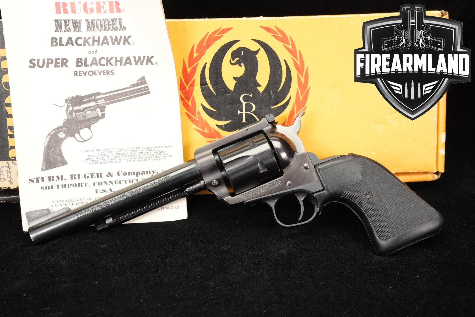Ruger New Model Blackhawk 357 Magnum 6.5" Blued +ORIG BOX-img-0