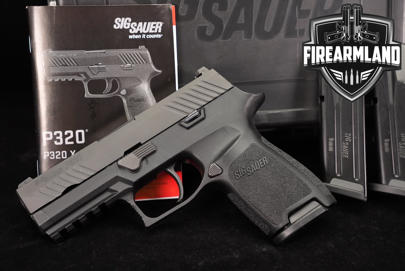 Sig Sauer P320 Compact 9mm 3.9" P-320 +3 MAGS, ORIG CASE-img-0