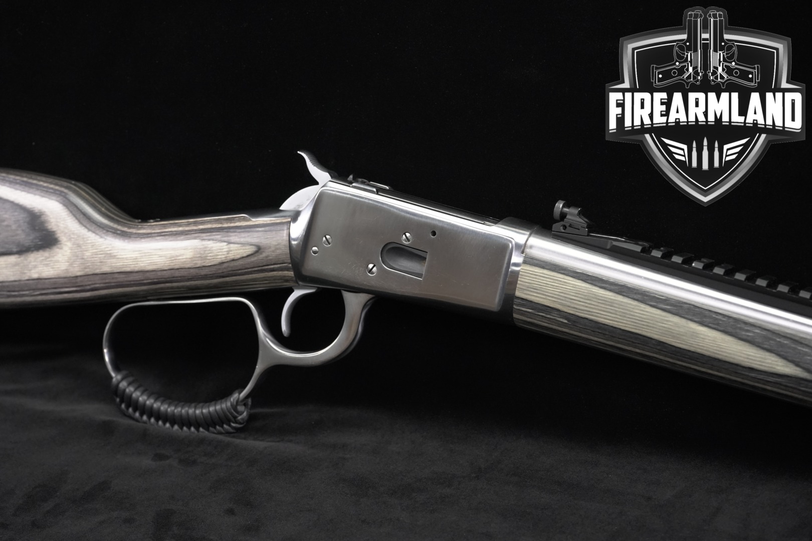 Rossi R92 Large Loop .357 Mag. Stainless & Gray Laminate in Good Condition Thumbnail