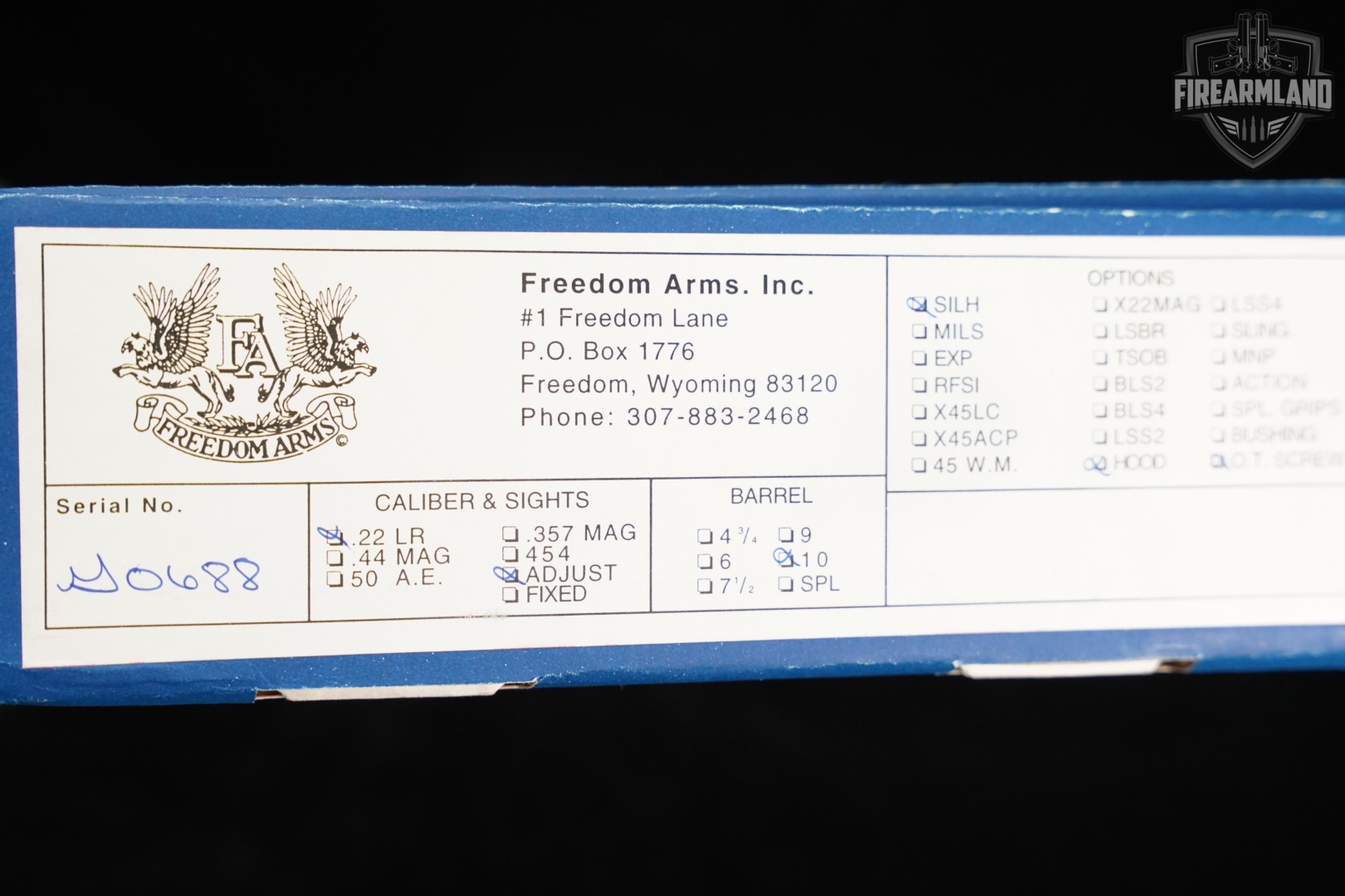 Freedom Arms Inc Model 252 Silhouette Class 22LR 10" M252 +ORIG BOX-img-15