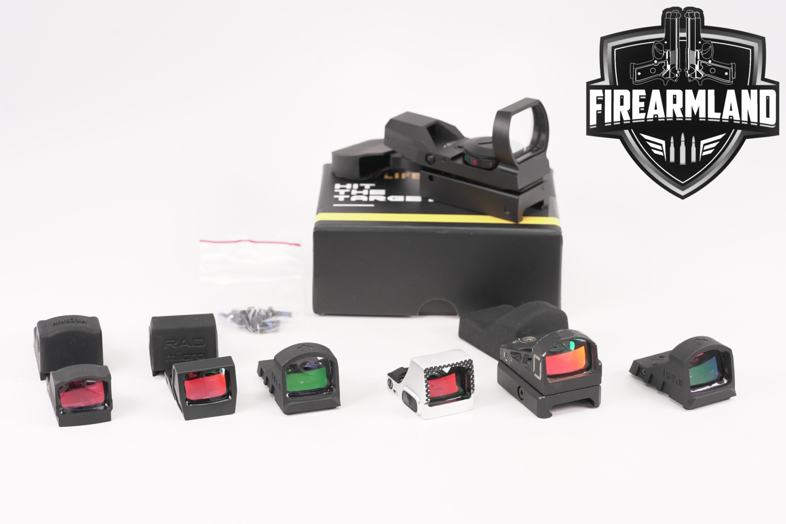 Multiple Manufacturers SEVEN RED DOT SIGHT LOT in Good Condition Thumbnail