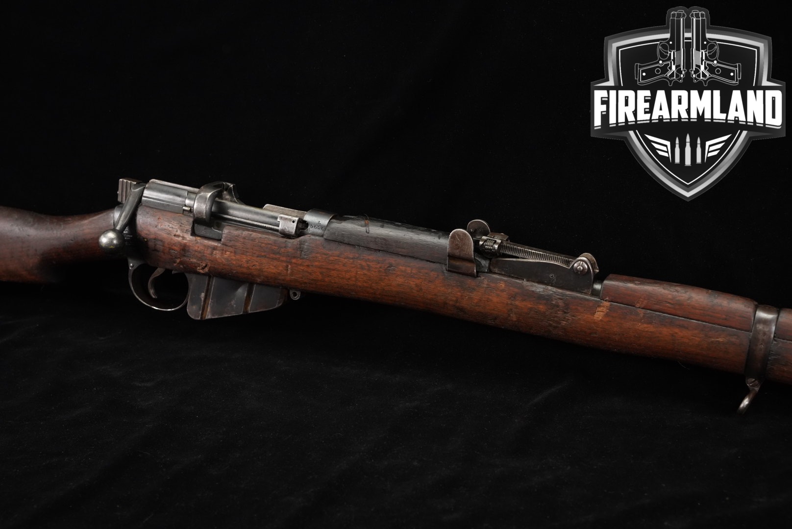 1918 Royal Small Arms Factory (RSAF) SMLE Mk III* .303 British Blued & Hardwood in Fair Condition Thumbnail