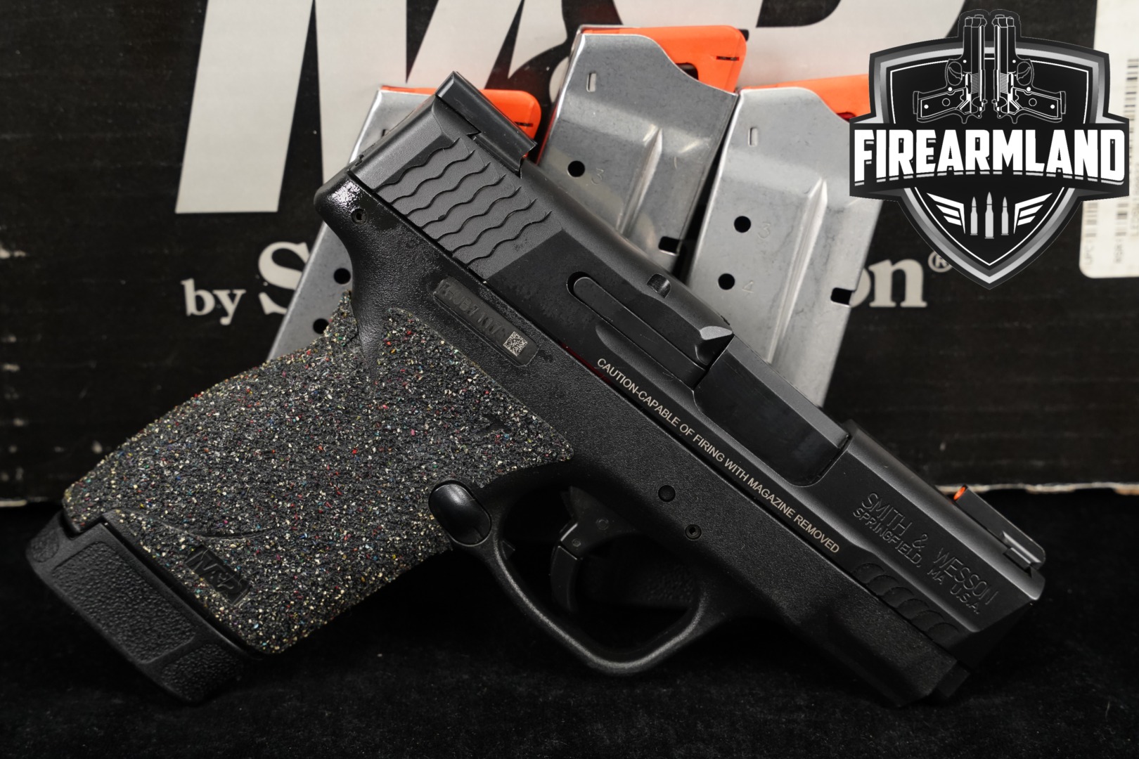 Smith & Wesson (S&W) M&P 45 Shield Thumb Safety .45 ACP Black in Excellent Condition Thumbnail