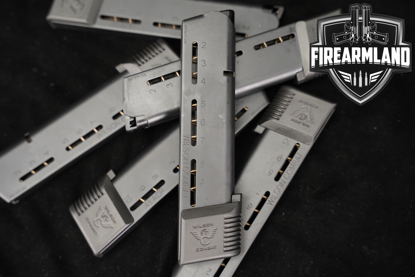 Wilson Combat (WC) SIX (6) 1911 10 Round Magazines .45 ACP in Excellent Condition Thumbnail