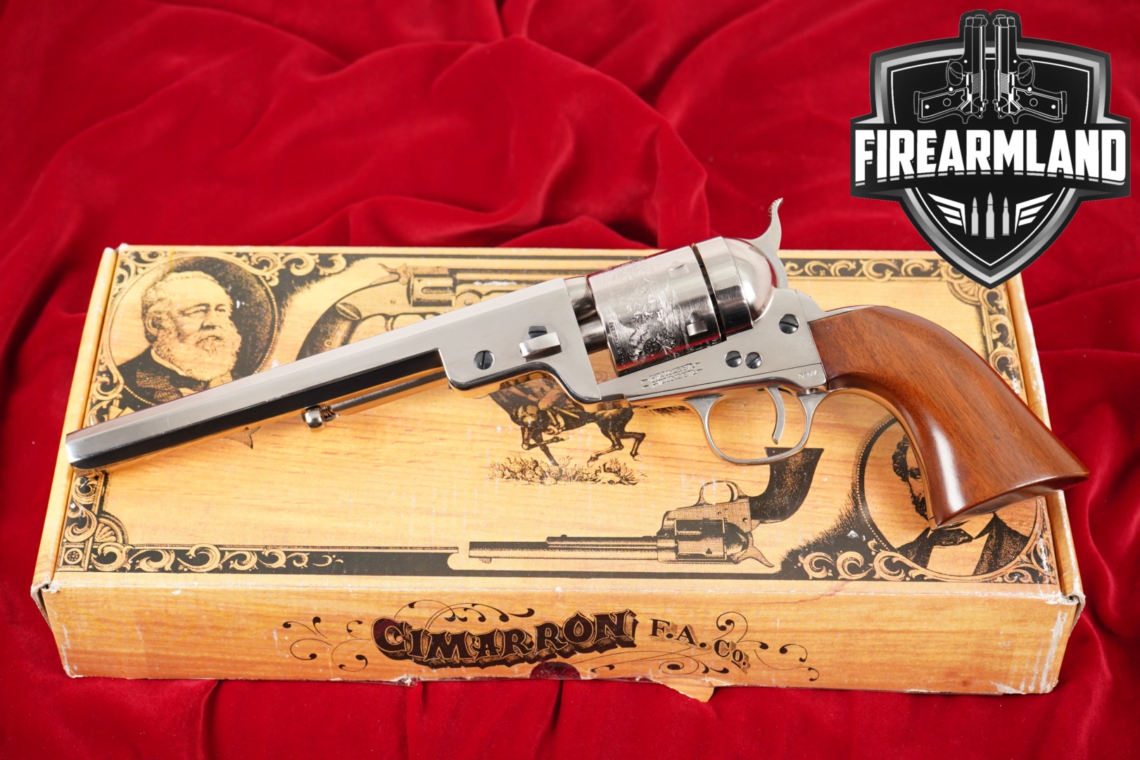 A Uberti 1851 Richards-Mason Navy Conversion 38 Special 7.5" +ORIG BOX-img-0
