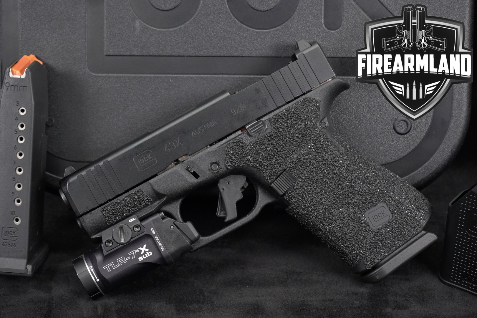 Glock G43X MOS 9mm Luger Black in Excellent Condition Thumbnail