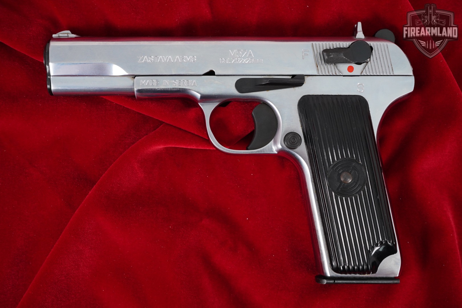 Zastava Arms M57A 7.62X25mm Tokarev Nickel M57-A TT-33 TT33 +2 MAGS, CASE-img-3