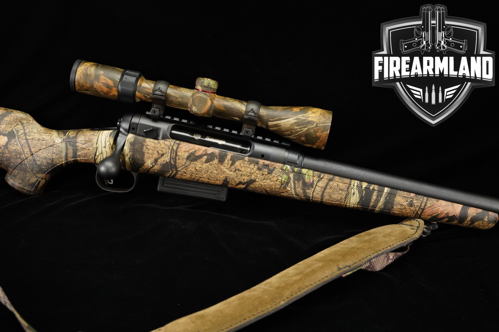 Savage Arms Model 220 20 Gauge Blued & Camo in Very Good Condition Thumbnail