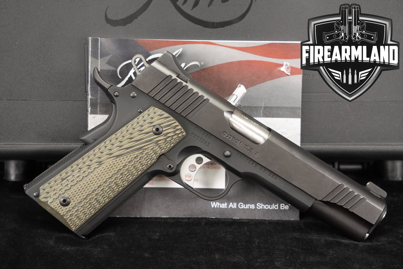 Kimber Custom TLE II 45 ACP 1911 5" LAPD SWAT +ORIG CASE-img-0