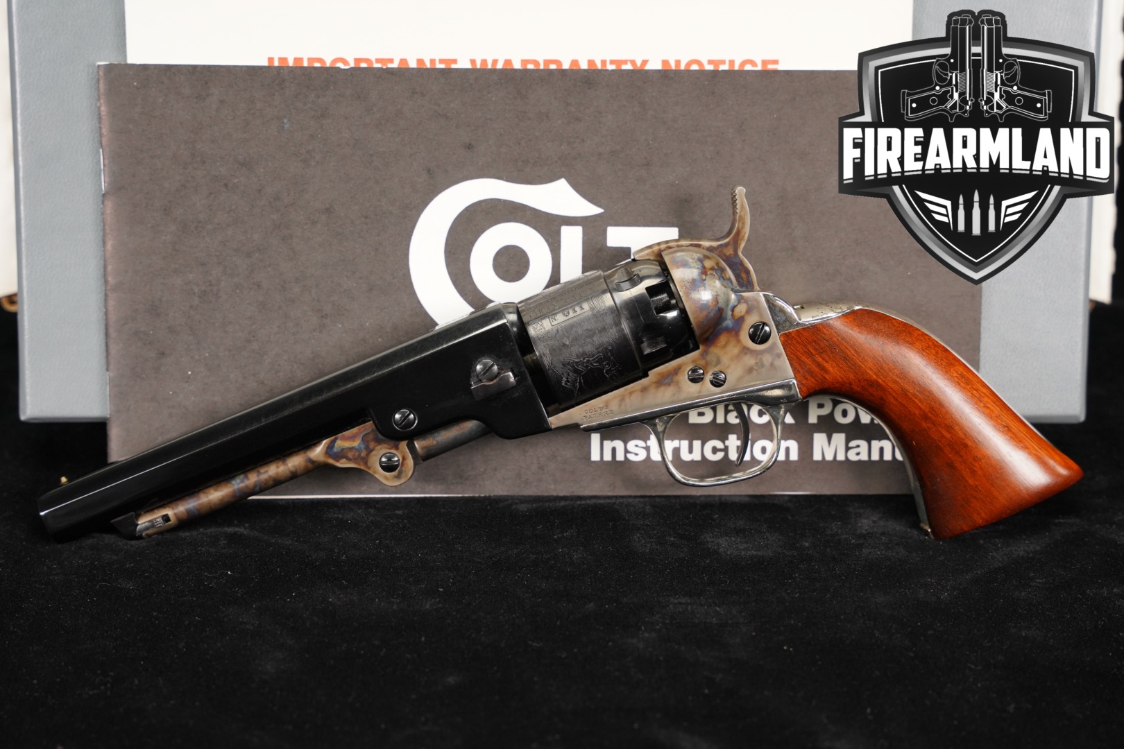 Colt Blackpowder Arms Co. 1862 Pocket Navy Signature Series .36 Color Case-Hardened & Blued in Good Condition Thumbnail