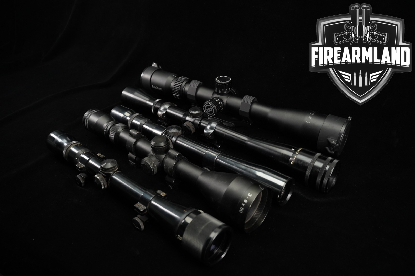 Multiple Manufacturers Five Scope Lot Hunting in Good Condition Thumbnail