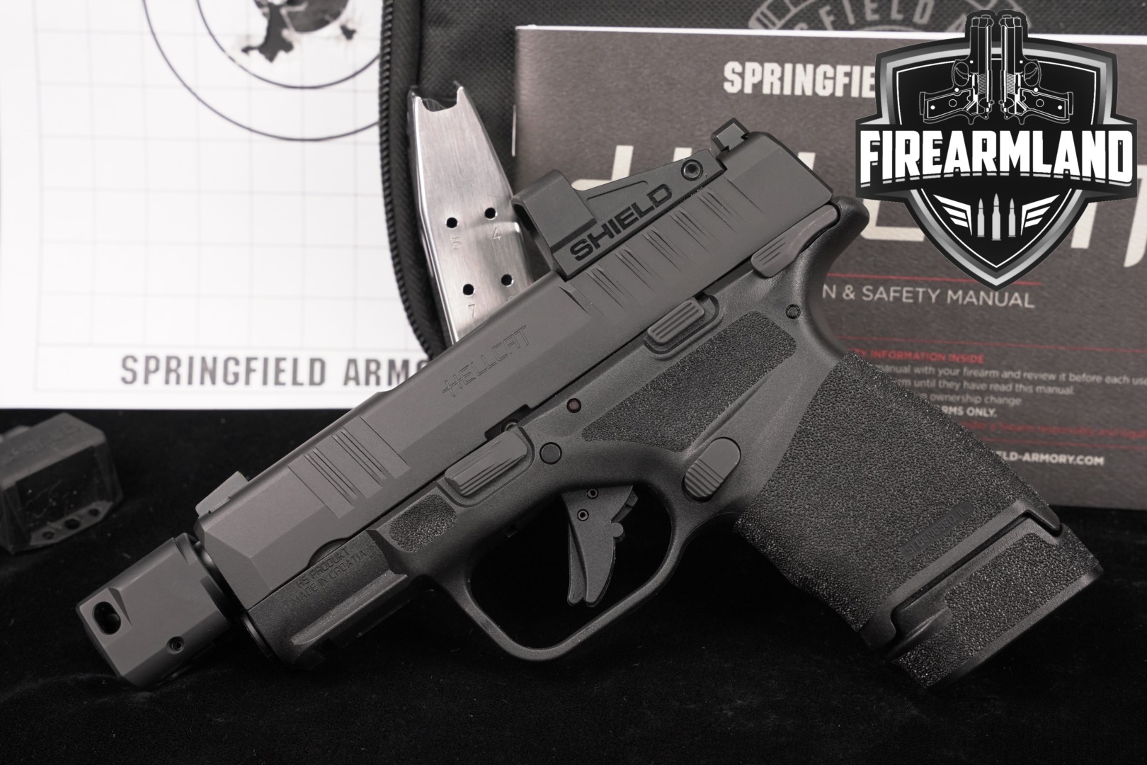 Springfield Armory Hellcat OSP COMP 9mm THREADED +2 MAGS, SHIELD OPTICS-img-0