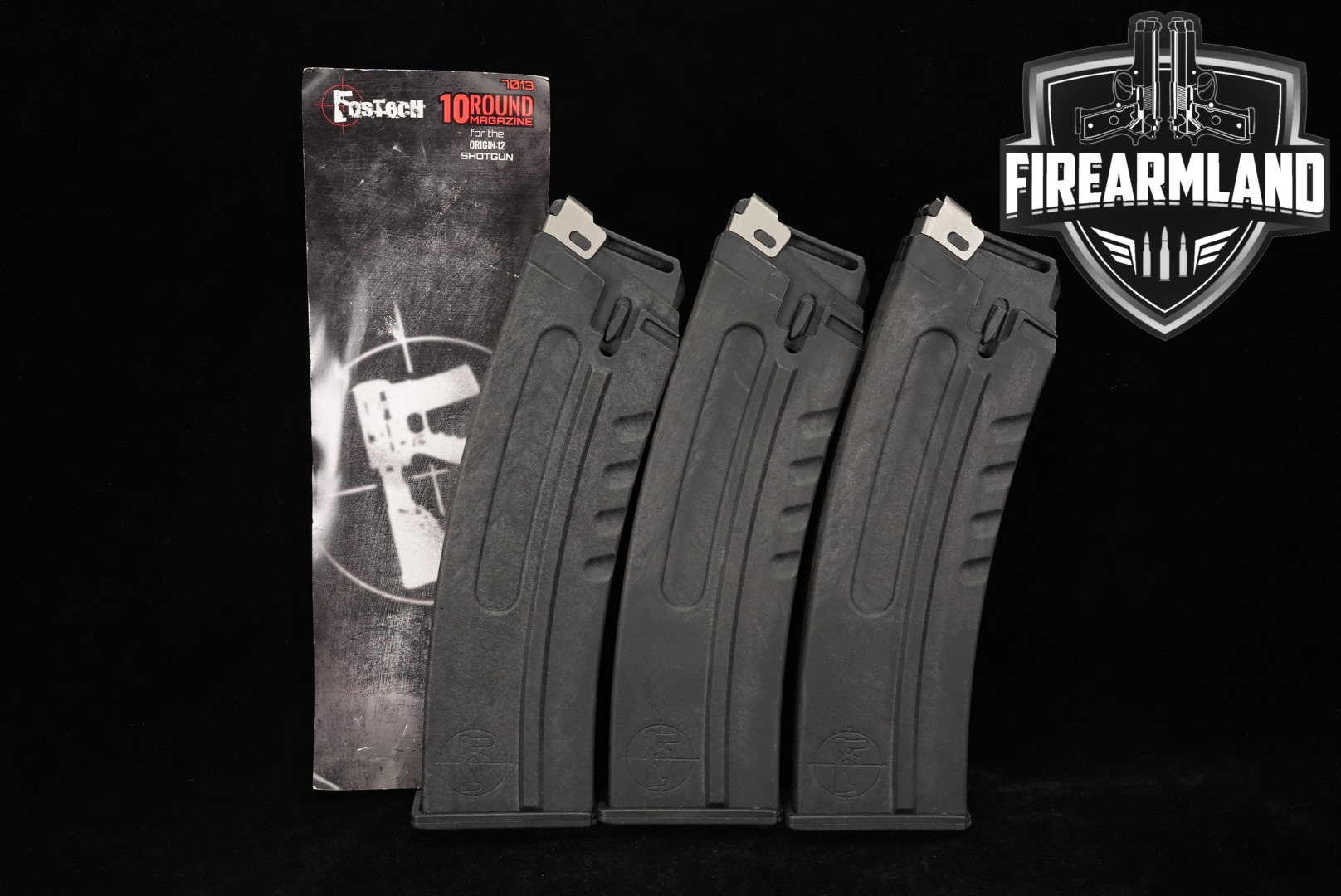 THREE (3) FosTecH Origin-12 10 Round Magazines Gauge Origin12 Mags-img-0