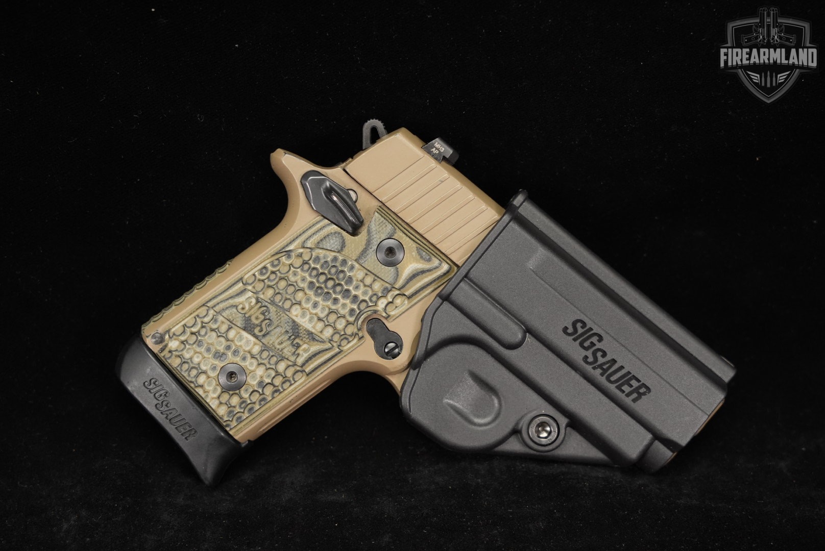 Sig Sauer P238 Scorpion 380 ACP 2.7" FDE P-238 +2 MAGS, ORIG CASE & HOLSTER-img-12