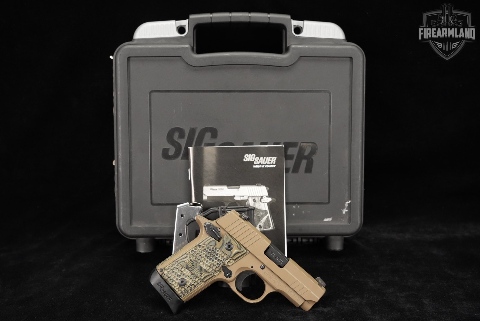 Sig Sauer P238 Scorpion 380 ACP 2.7" FDE P-238 +2 MAGS, ORIG CASE & HOLSTER-img-2