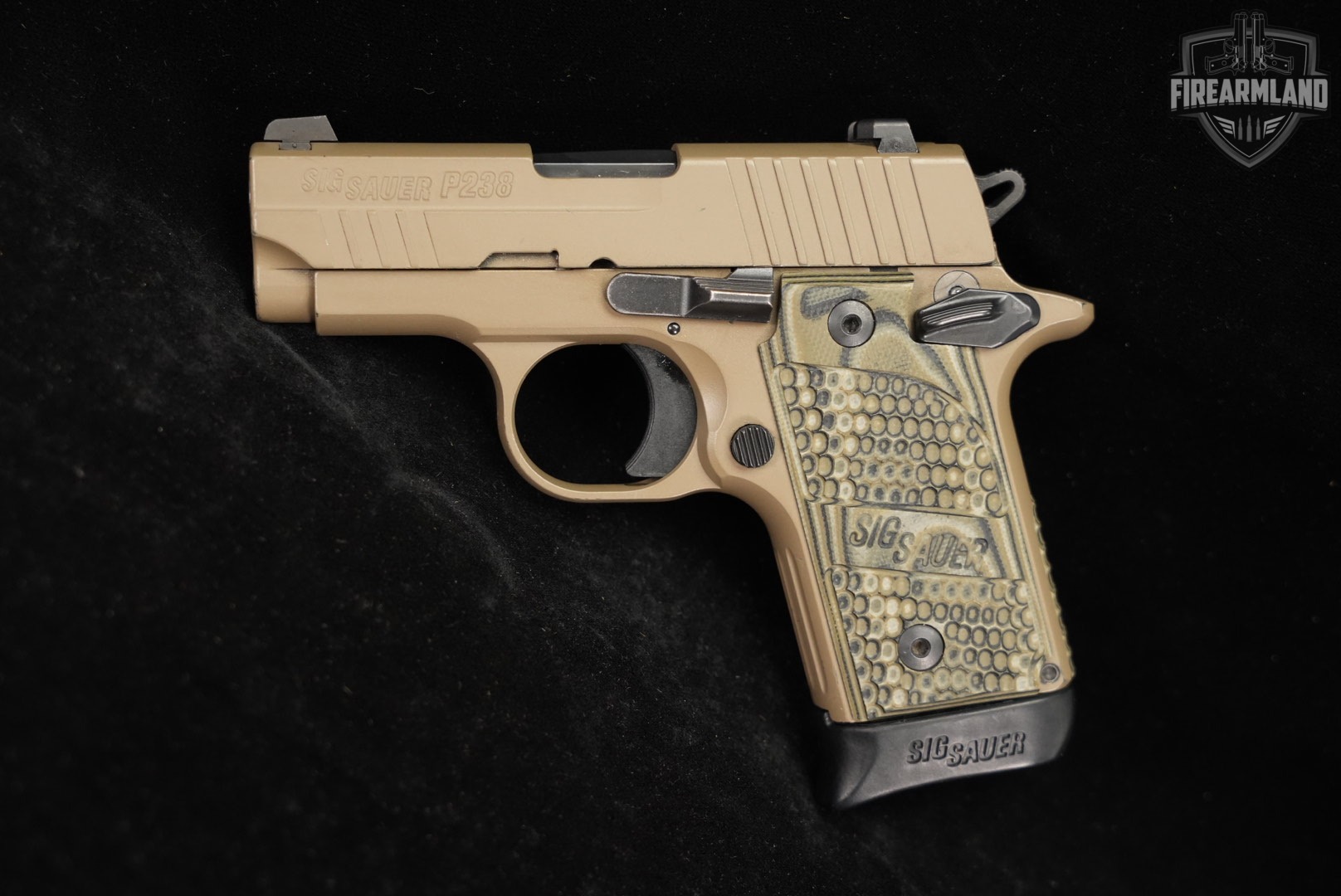 Sig Sauer P238 Scorpion 380 ACP 2.7" FDE P-238 +2 MAGS, ORIG CASE & HOLSTER-img-3