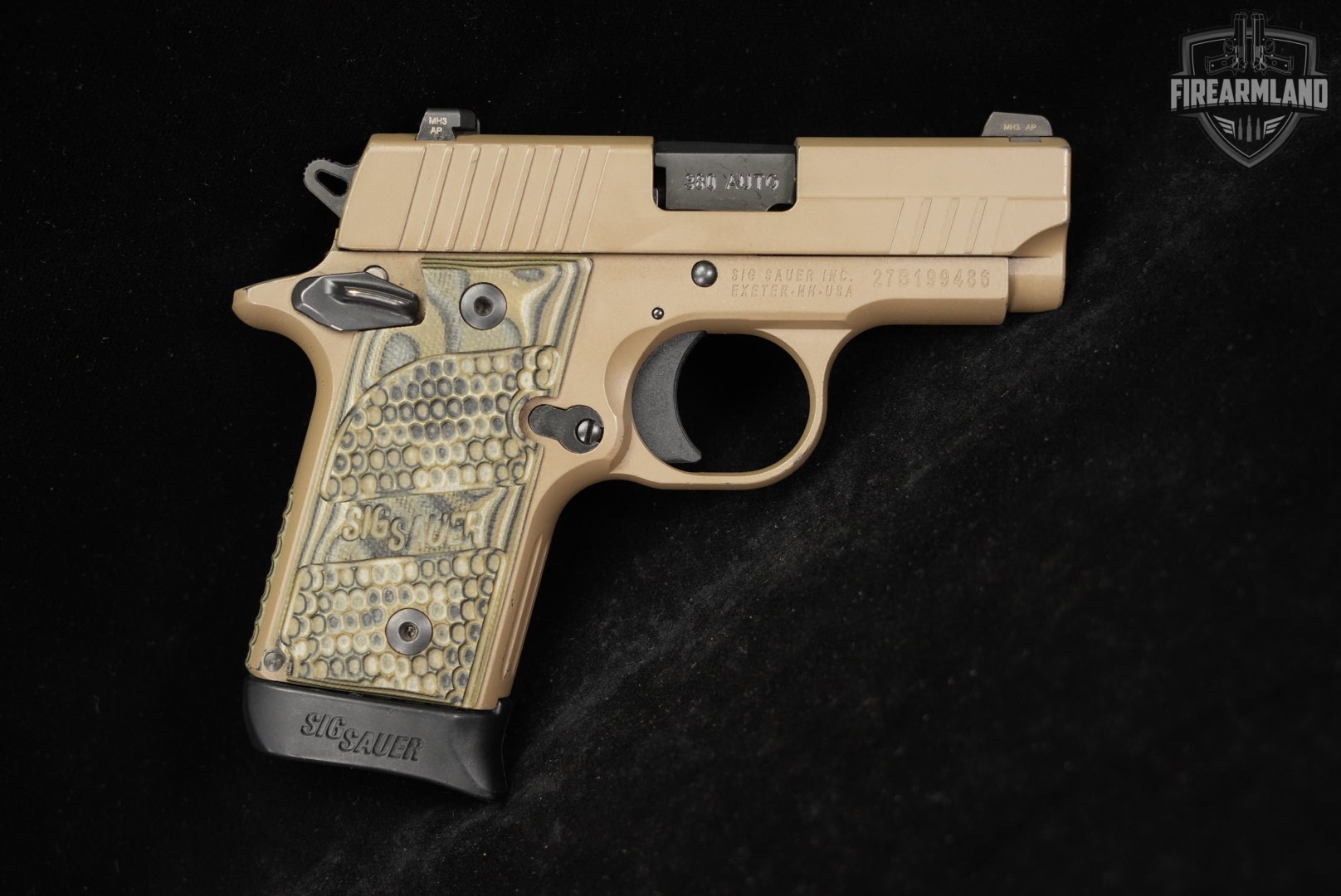 Sig Sauer P238 Scorpion 380 ACP 2.7" FDE P-238 +2 MAGS, ORIG CASE & HOLSTER-img-4