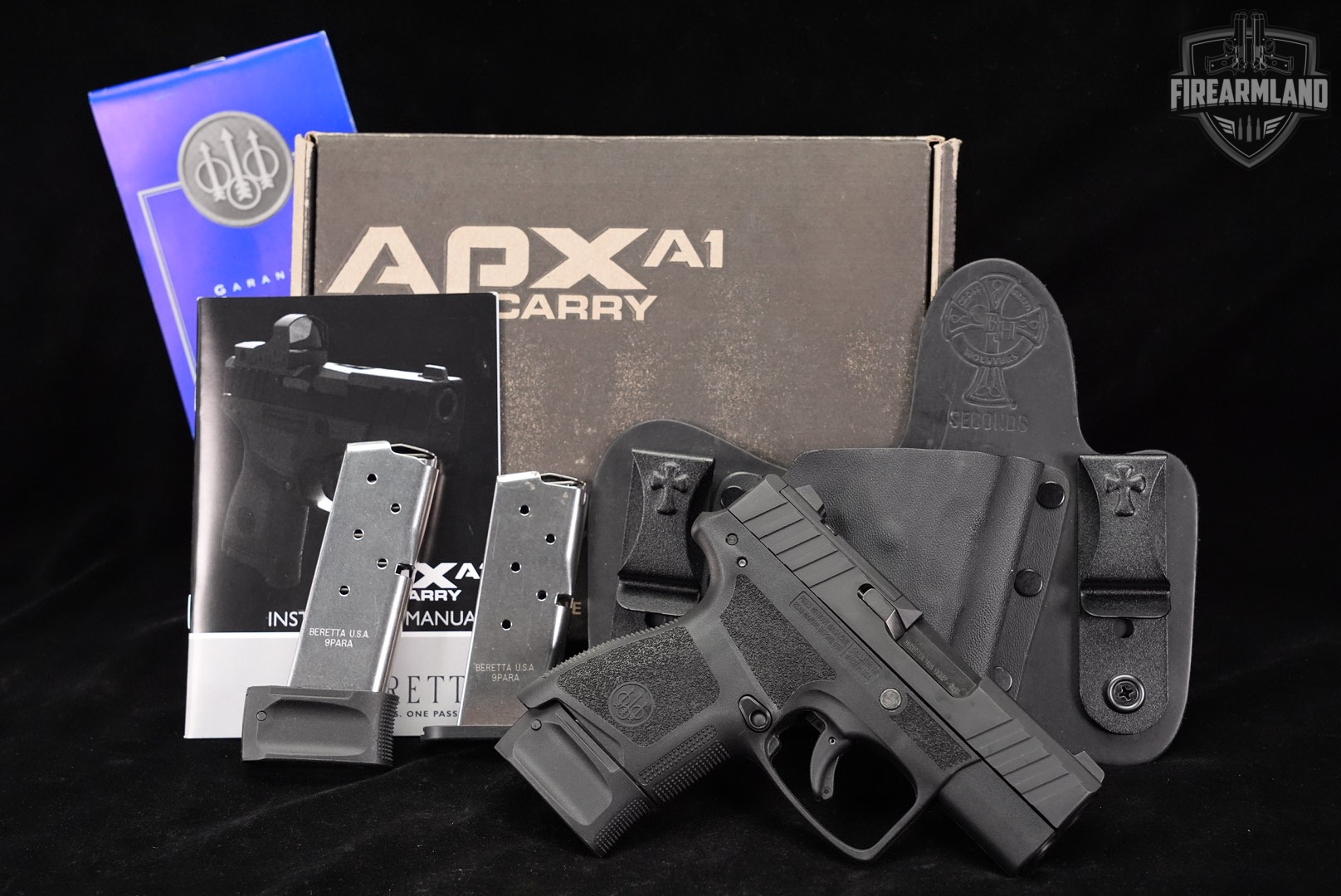Beretta APX A1 Carry 9mm Optics-Ready 3.1" APXA1 +3 MAGS, ORIG BOX, HOLSTER-img-2