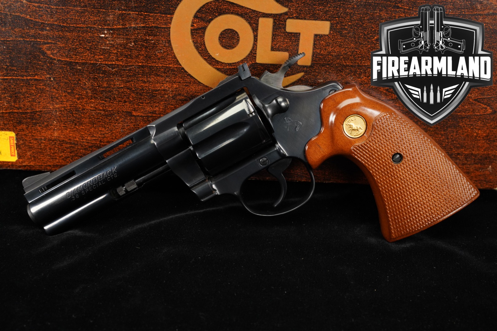 1977 Colt Diamondback 38 Special 4" Blued BABY PYTHON +ORIG BOX-img-0